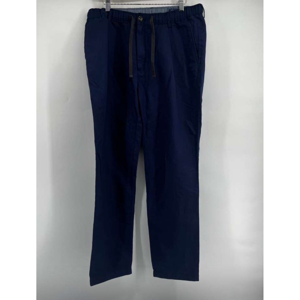 Vineyard Vines Pull On Pants Mens Sz M Blue Straight Drawstring Flat‎ Front